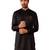 Men's Black kurta - fine satin stone work festive wear