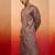 Men's lavender resham embroidered silk kurta - premium festive