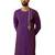 Men purple hand embroidered kurta - premium festive wear with zari sequin work