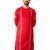 Mens red zardozi embroidered viscose kurta - navratri festive wear