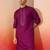 Men's Pink embroidered silk kurta - festive traditional wear