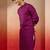 Men's Pink embroidered silk kurta - festive traditional wear
