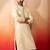Men cream royal blue silk jacquard kurta - premium zari embroidered wedding wear