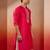 Men's pink hand embroidered silk kurta - premium festive wear