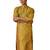 Men yellow silk jacquard kurta - premium floral wedding festive traditional wear