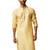 Men yellow silk anmol jacquard kurta - premium ethnic motif auspicious festive wear