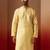 Men yellow silk anmol jacquard kurta - premium ethnic motif auspicious festive wear