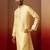 Men yellow silk anmol jacquard kurta - premium ethnic motif auspicious festive wear