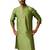 Men green silk anmol jacquard kurta - premium ethnic motif wedding festive wear