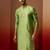 Men green silk anmol jacquard kurta - premium ethnic motif wedding festive wear