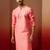 Men pink silk anmol jacquard kurta - premium ethnic motif wedding festive wear
