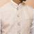 Men Cream silk nehru jacket - premium jacquard ethnic party festive wear