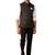 Men black silk nehru jacket - premium jacquard ethnic festive party wear
