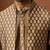 Men bronze gold silk 3-piece jacquard set - premium ethnic motif wedding ensemble