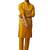 Men mustard silk 3-piece nehru jacket set - premium thread embroidered complete ensemble
