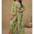 Multicolor chinon silk digital print western style plazzo suit