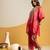 Pink embroidered chanderi kurta set