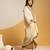 Off white embroidered chanderi Co Ord Set