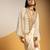 Off white embroidered chanderi Co Ord Set