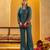 Blue embroidered cotton co ord set