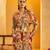 Multicolor floral printed silk kurta set