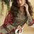 Maroon crepe silk emblissed mirror work designer cord set