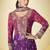 Violet chinon silk digital print palazzo suit