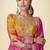 Pink chinon silk digital print palazzo suit