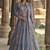 light blue chinon silk embroidered ready to wear lehenga with strug
