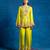 Blue embroidered cotton kurta set