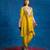Yellow embroidered cotton kurta set
