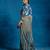 Blue floral printed crepe jumpsuit with Jacket