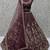wine hand work net bridal lehenga set choli with dupatta with dupatta