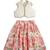 Pink floral printed cotton lehenga