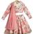 Pink floral printed cotton lehenga