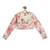 Pink floral printed cotton lehenga