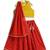 Yellow  & red floral printed cotton lehenga  set