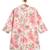 Cream floral printed cotton kurta set