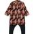 Black floral printed cotton kurta set