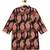 Black floral printed cotton kurta set