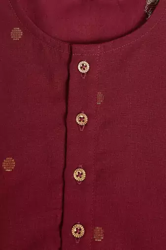 Purple plain cotton kurta