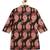 Black floral printed cotton kurta set
