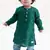 Green plain cotton kurta