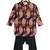 Black floral printed cotton kurta set