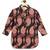 Black floral printed cotton kurta set