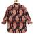 Black floral printed cotton kurta set