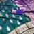 rama green art silk zari woven saree with blouse