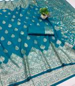 rama art silk zari woven saree with blouse