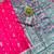 pink zari woven art silk baluchari saree with blouse