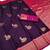 wine zari woven art silk saree with blouse